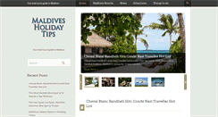 Desktop Screenshot of maldivesholidaytips.com